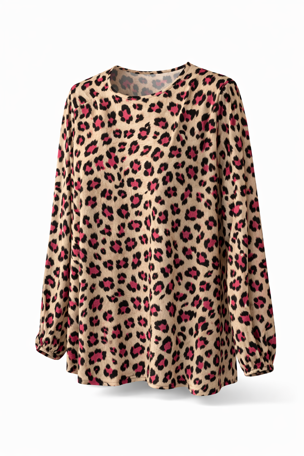 🐆 Blouse Imprimé Léopard Rose