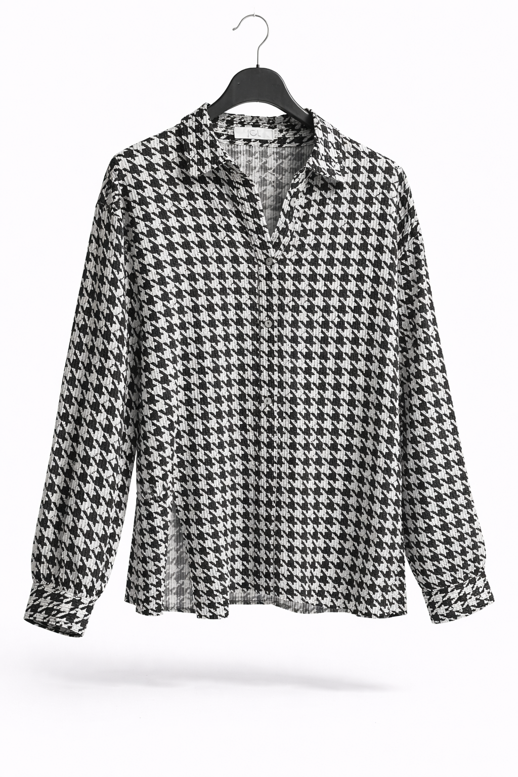 Blouse pied-de-poule – Noir & Blanc